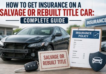 How to get insurance on a salvage or rebuilt title car with an insurance policy and damaged vehicle