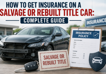 How to get insurance on a salvage or rebuilt title car with an insurance policy and damaged vehicle