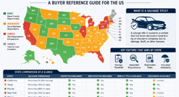 Salvage title laws by state and US vehicle requirements